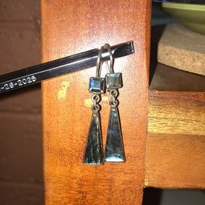 Sundance Catalog Labradorite long drop earrings